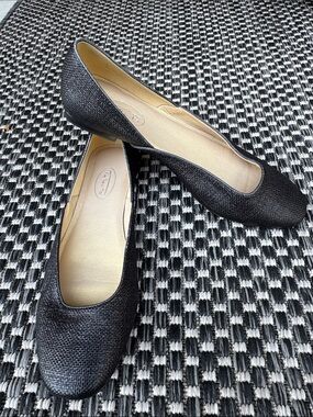 Talbots textured fabric ballet shoe